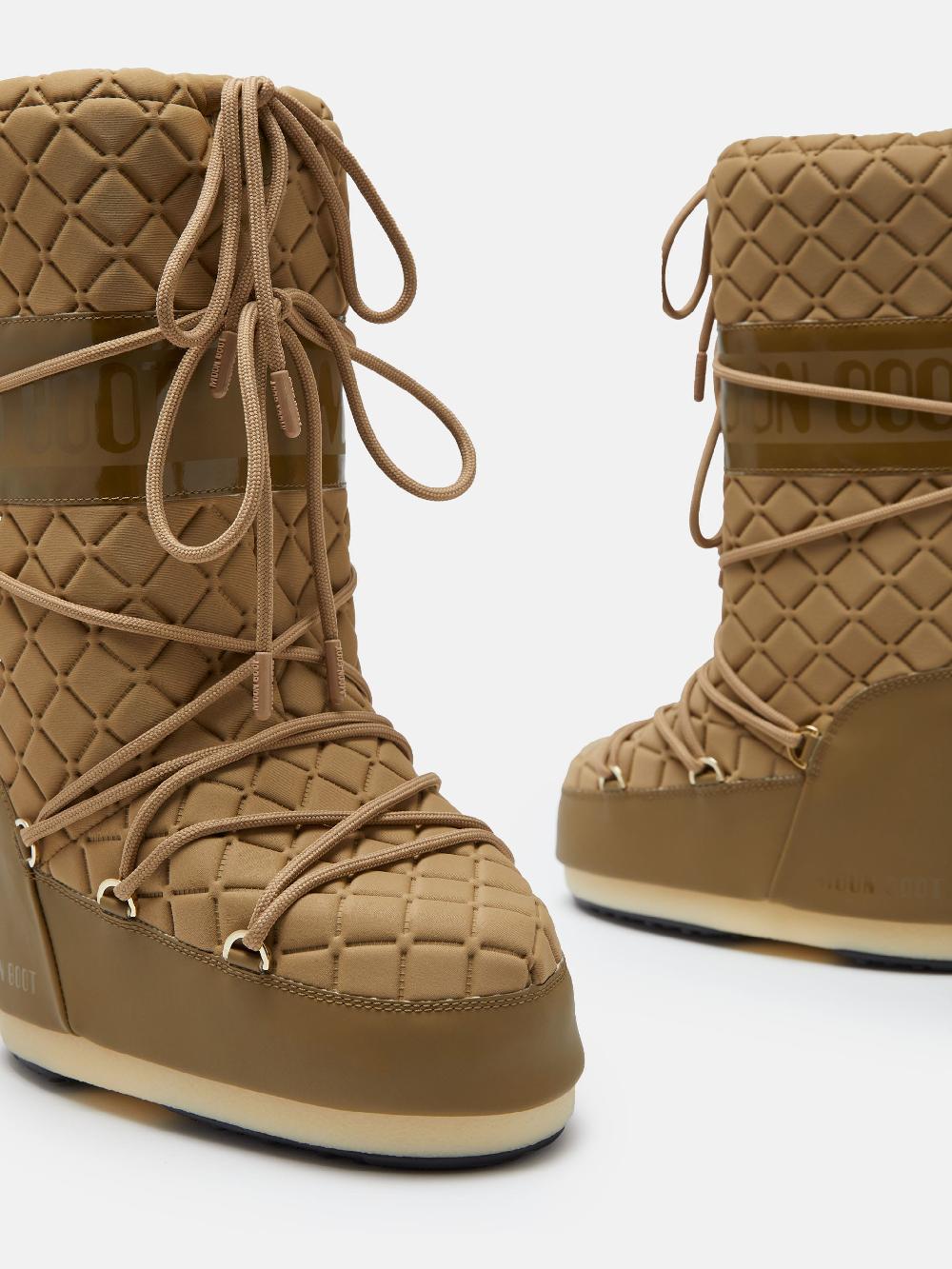 Moon Boot ICON QUILT MARRONE CHIARO Offerte