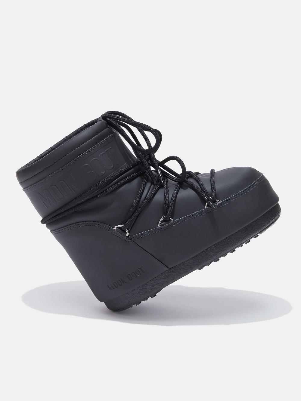 Moon Boot ICON LOW NERO IN GOMMA Vendita Economica