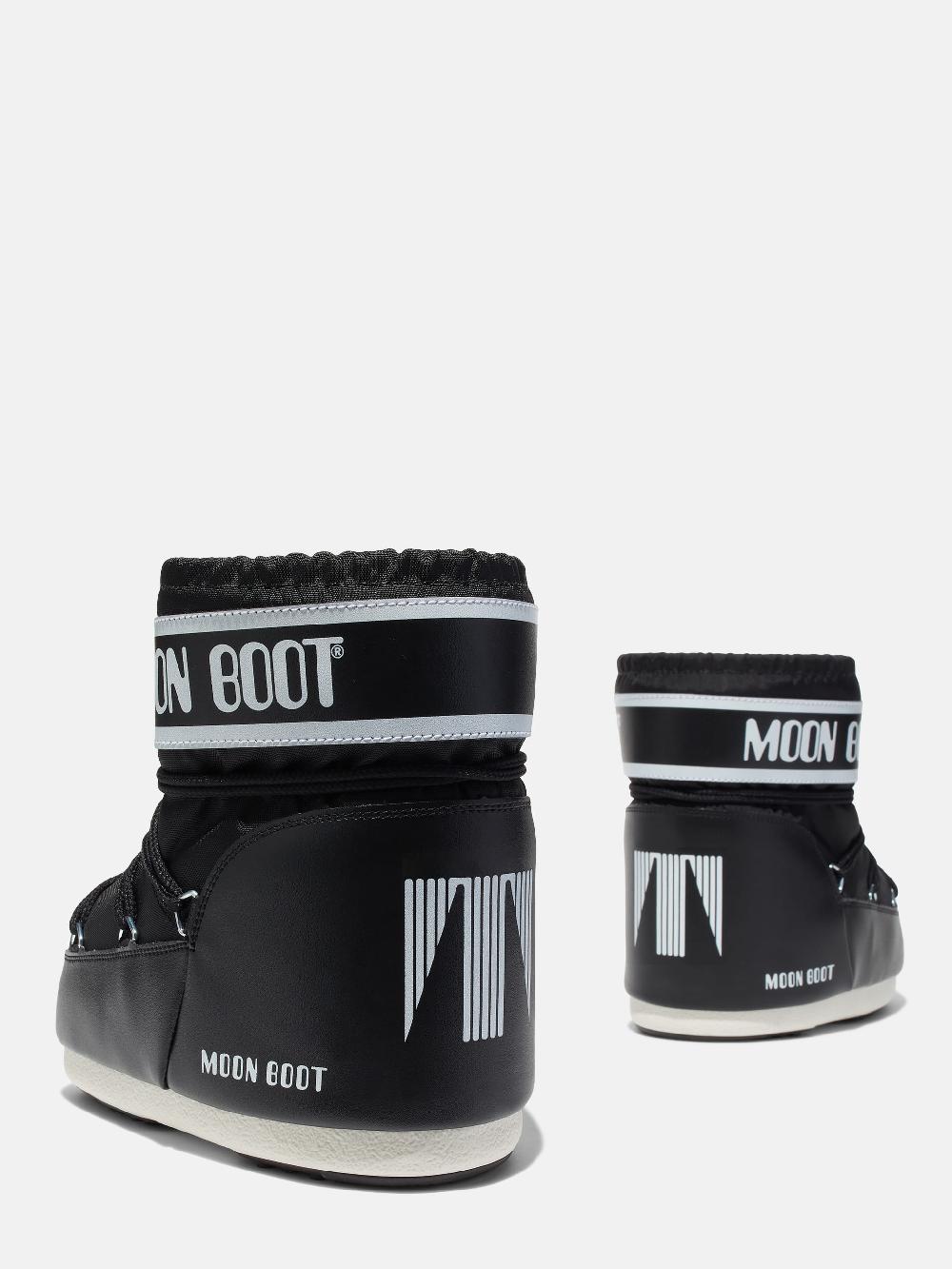 Moon Boot ICON LOW NERO IN NYLON Saldi Di Fabbrica