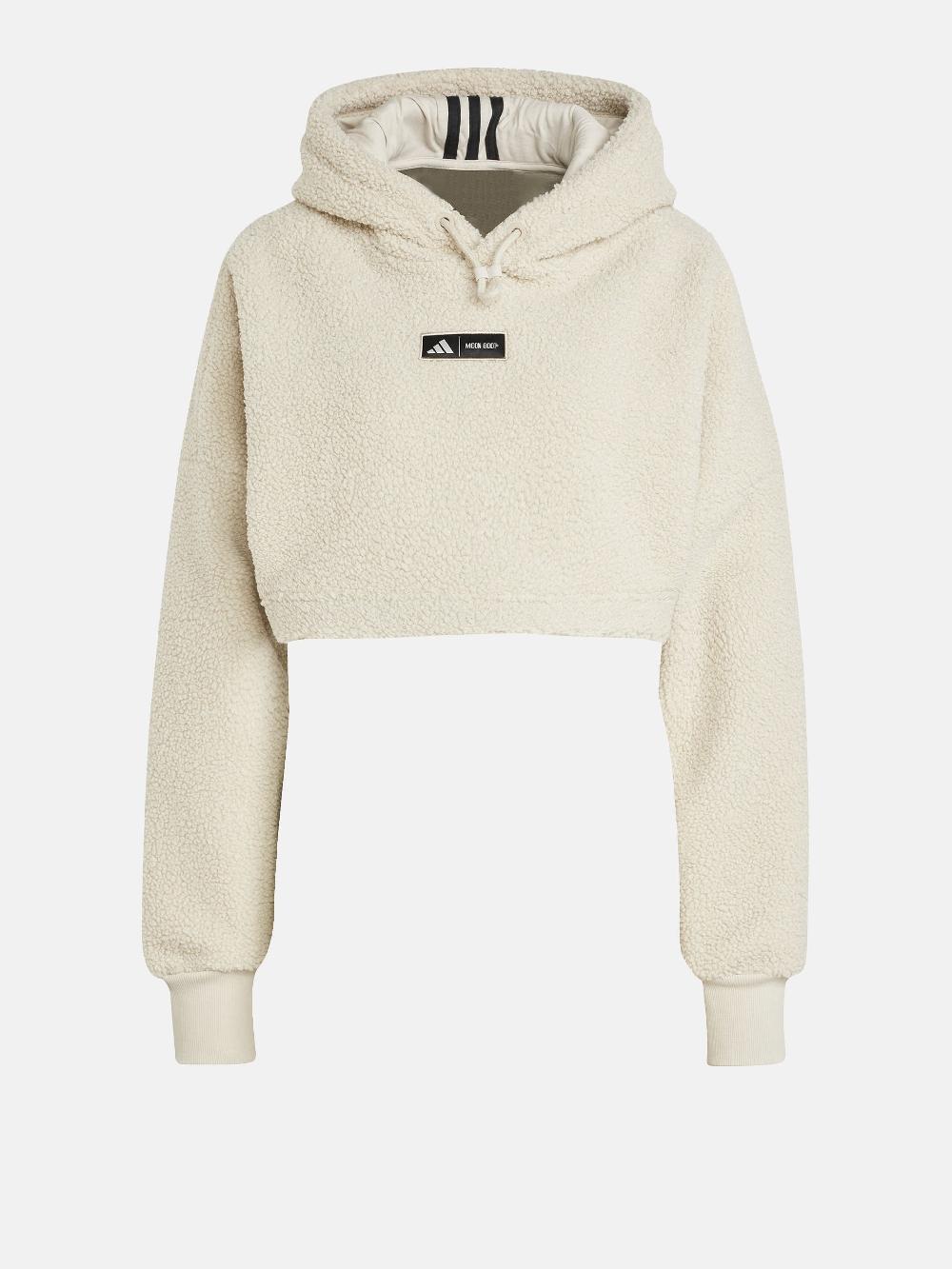 Moon Boot Felpa cropped beige con cappuccio adidas x Moon Boot Solo un giorno rimasto