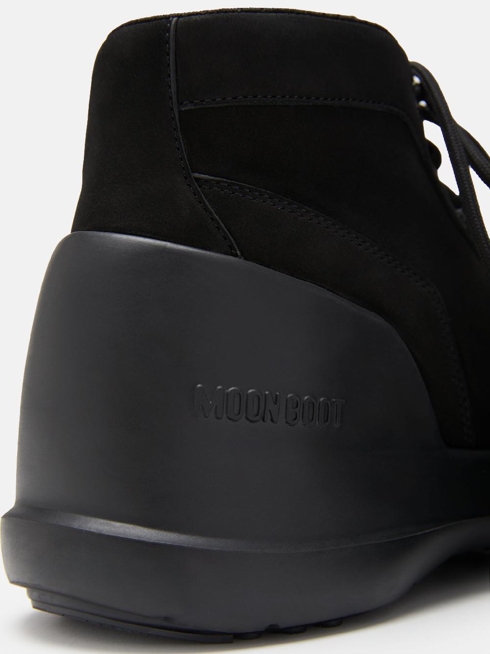 Moon Boot LUNA TREK MID NUBUCK NERO Consegna Veloce