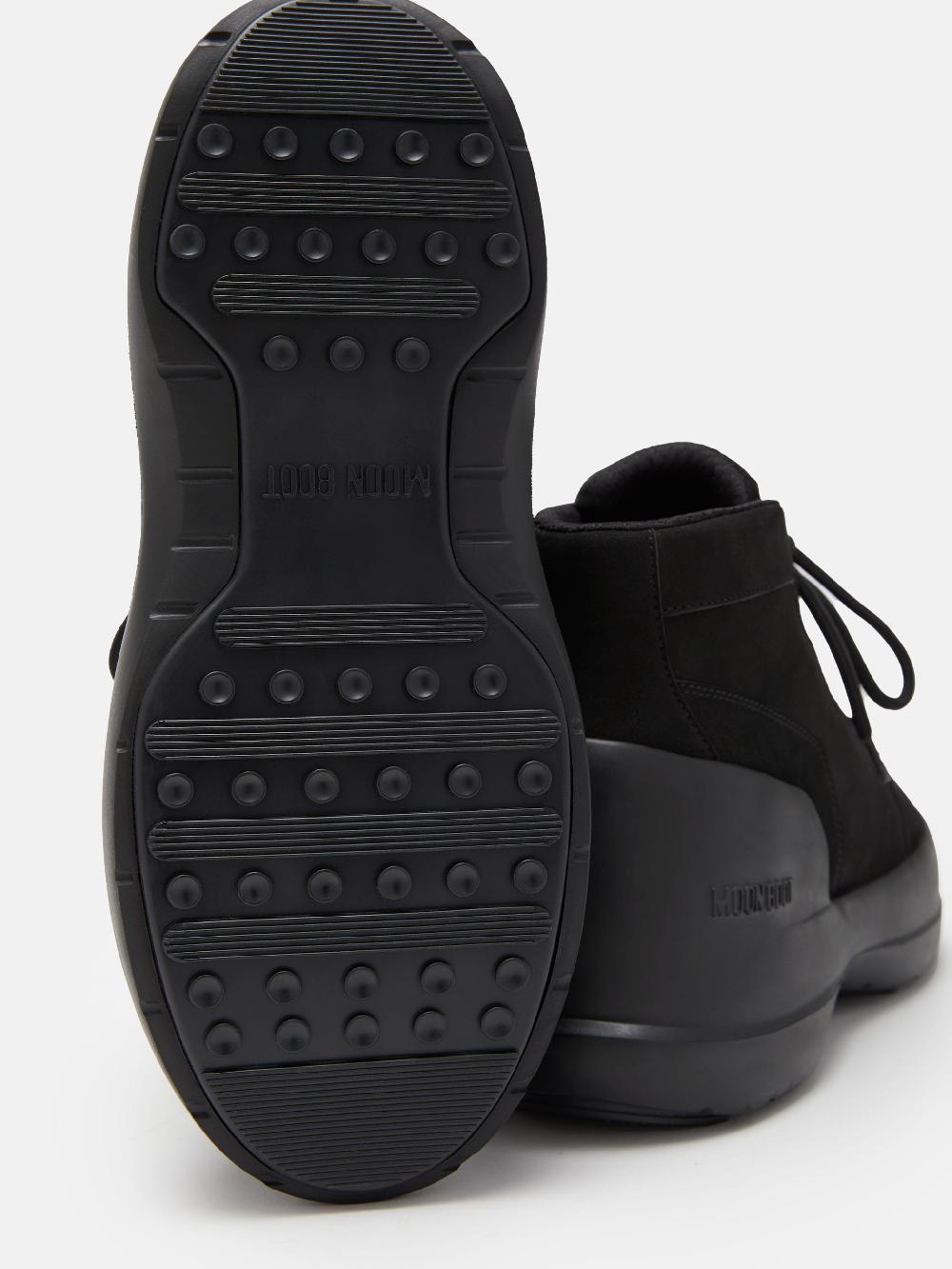 Moon Boot LUNA TREK MID NUBUCK NERO Consegna Veloce
