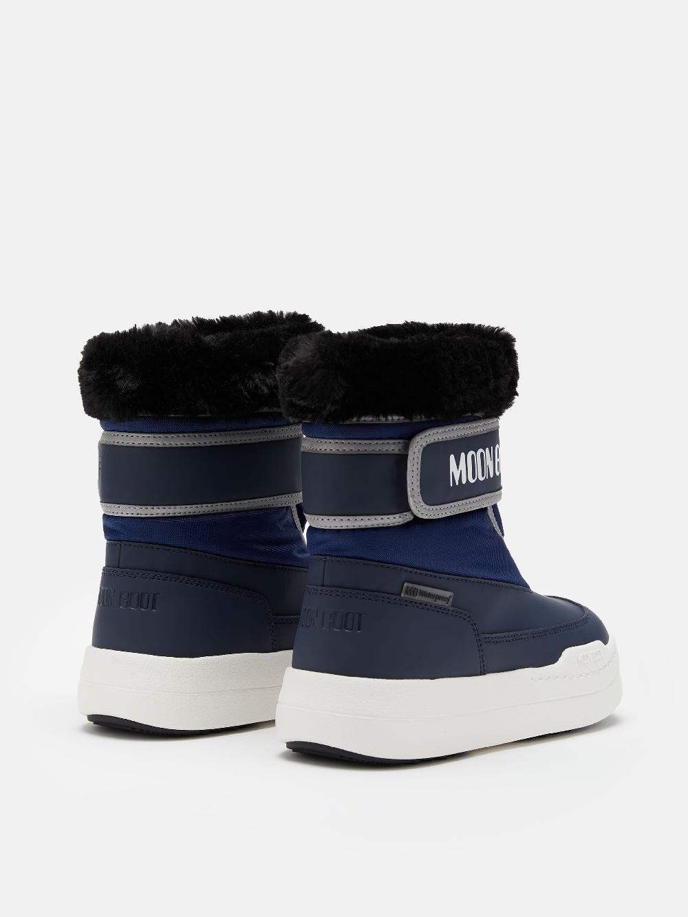 Moon Boot JUNIOR PARK BLU CON CHIUSURA A STRAPPO Shopping Online
