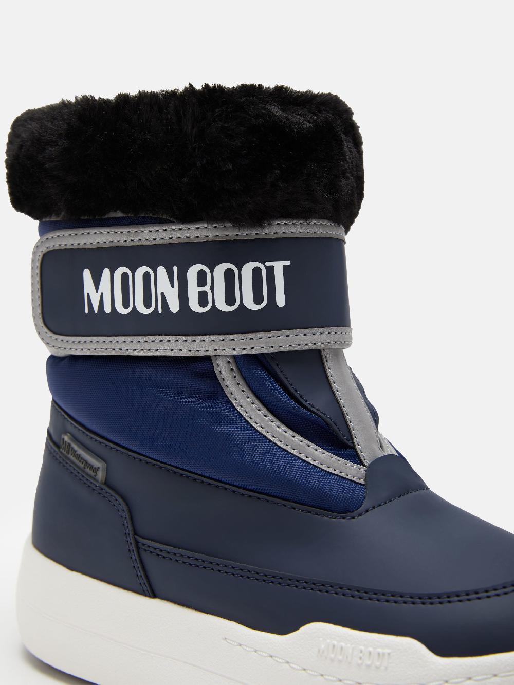 Moon Boot JUNIOR PARK BLU CON CHIUSURA A STRAPPO Shopping Online