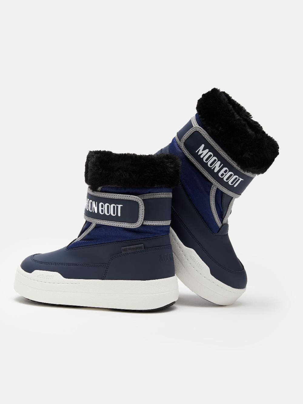 Moon Boot JUNIOR PARK BLU CON CHIUSURA A STRAPPO Shopping Online
