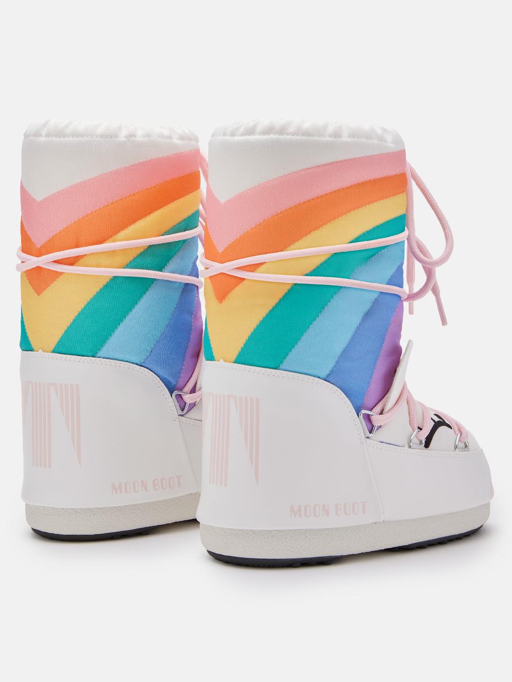Moon Boot ICON JUNIOR UNICORN BIANCO Prezzo Ridotto