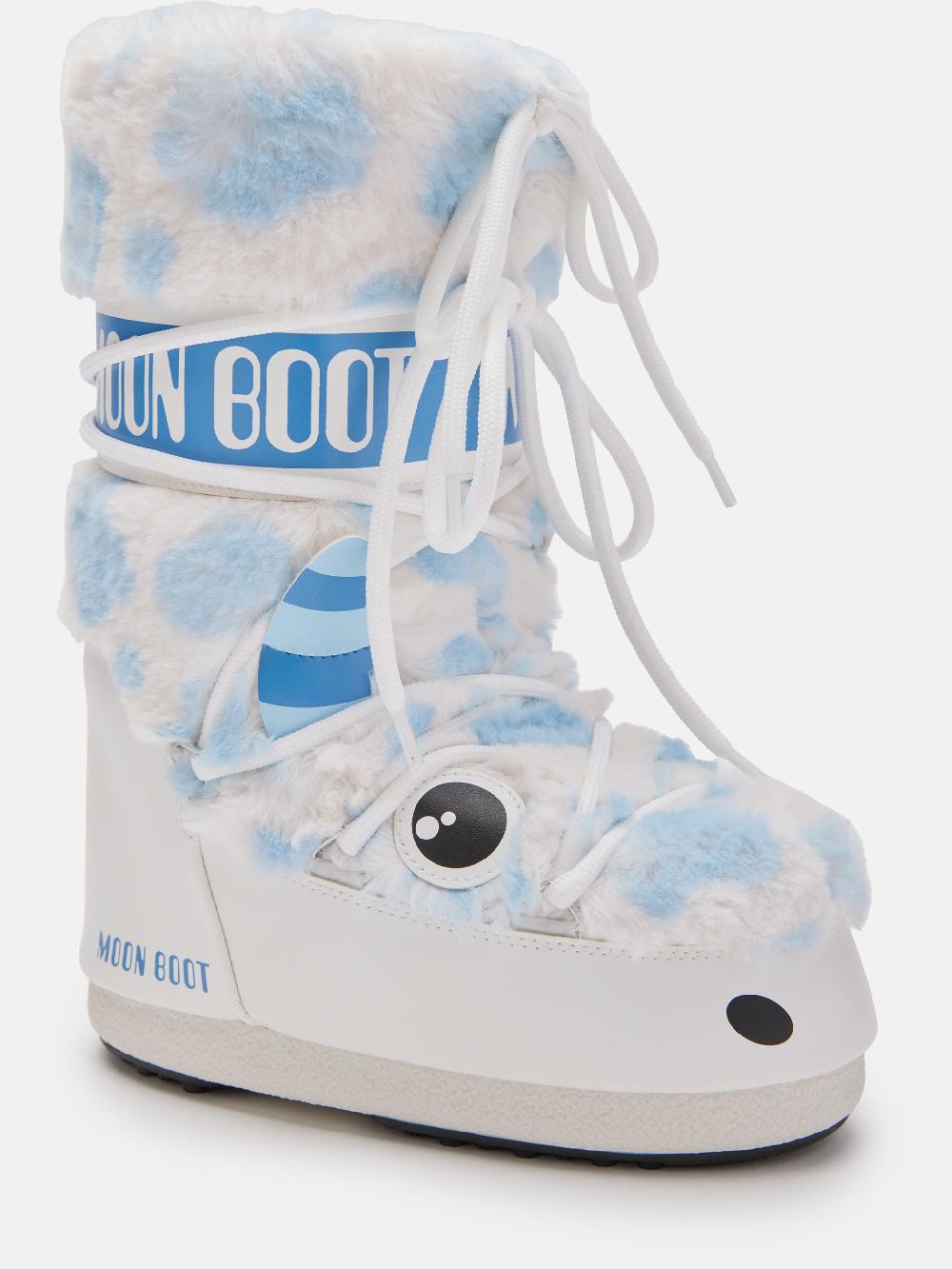 Moon Boot ICON JUNIOR YETI FAUX-FUR BIANCO Presa