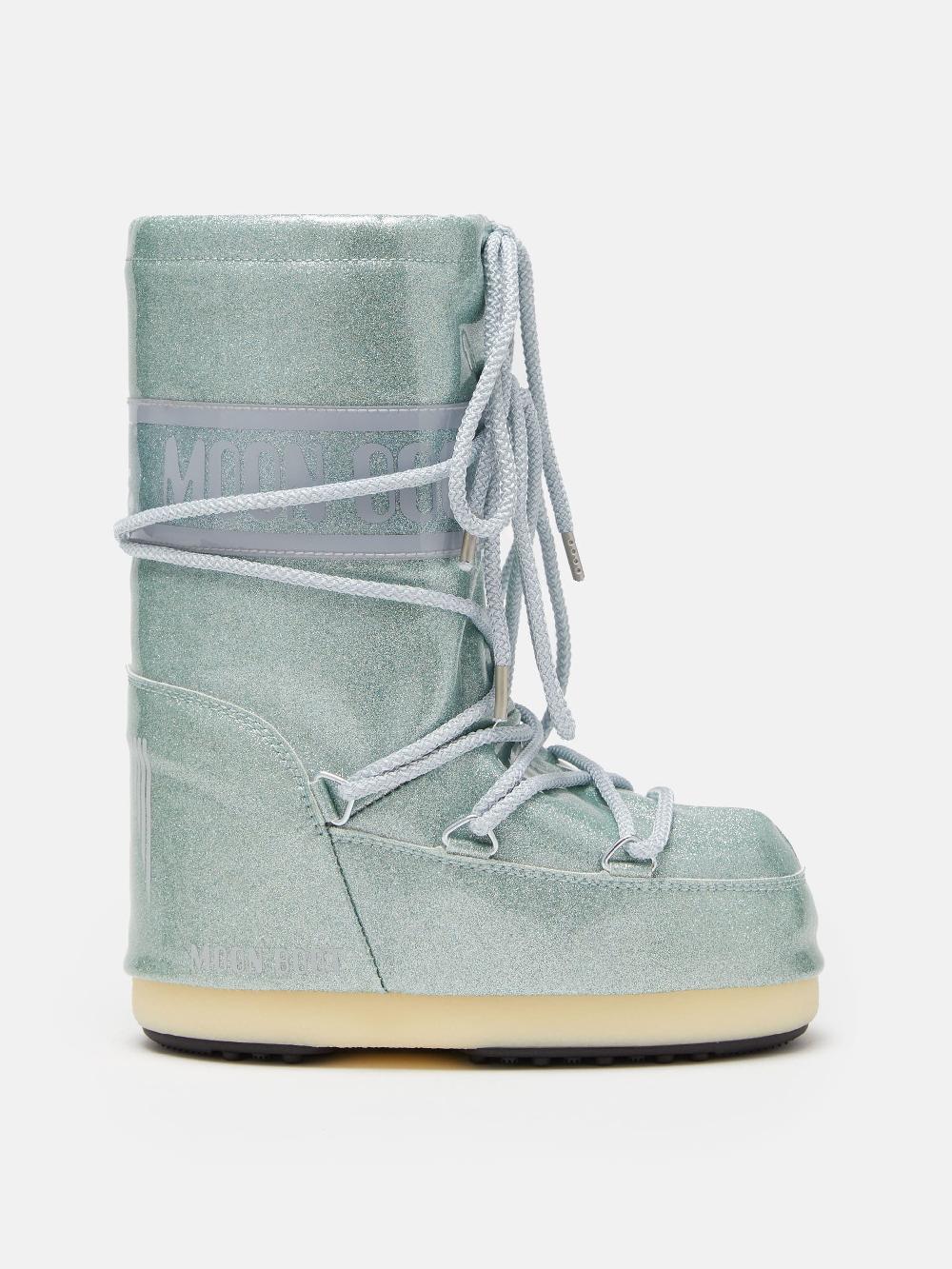 Moon Boot ICON JUNIOR GLITTER BLU Presa
