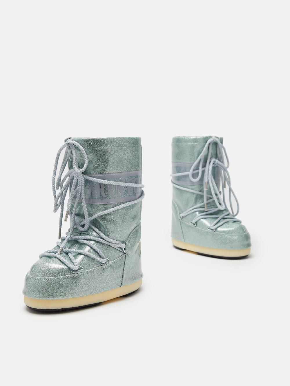 Moon Boot ICON JUNIOR GLITTER BLU Presa