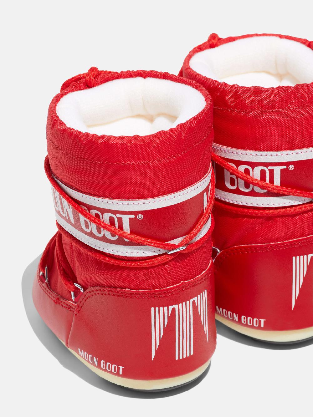 Moon Boot ICON MINI ROSSO IN NYLON Grande vendita