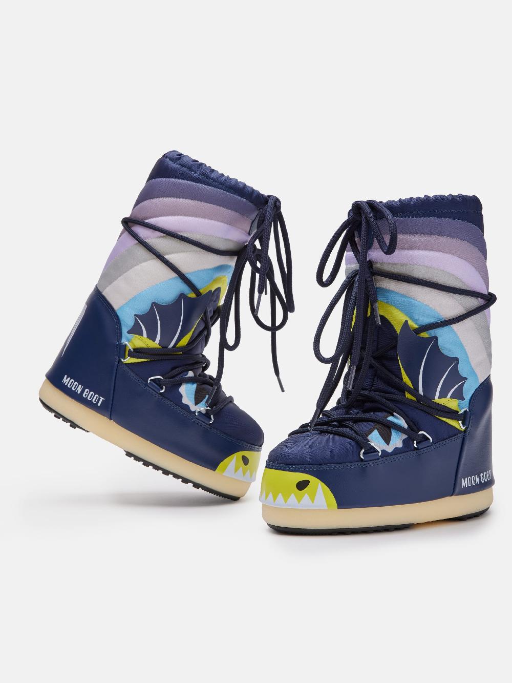 Moon Boot ICON JUNIOR DRAGON BLU Shopping online