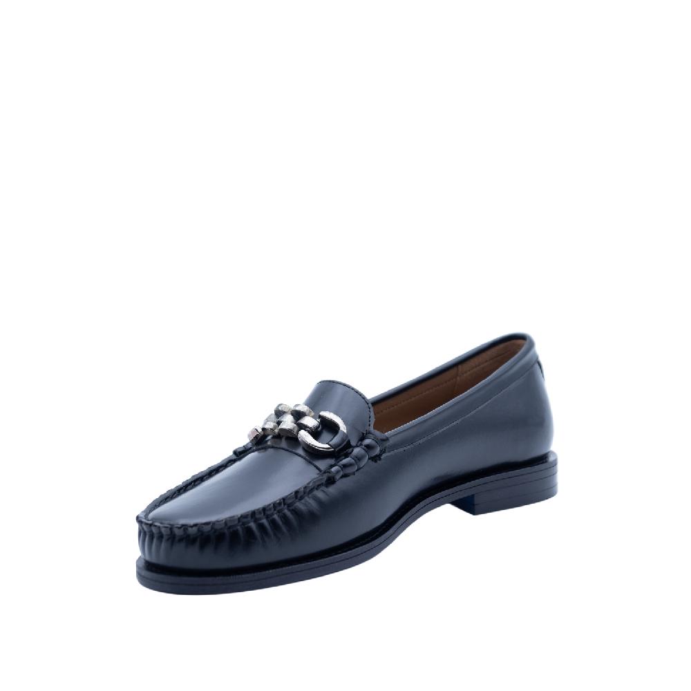 ALBANO Mocassi neri con accessorio Acquista Ora