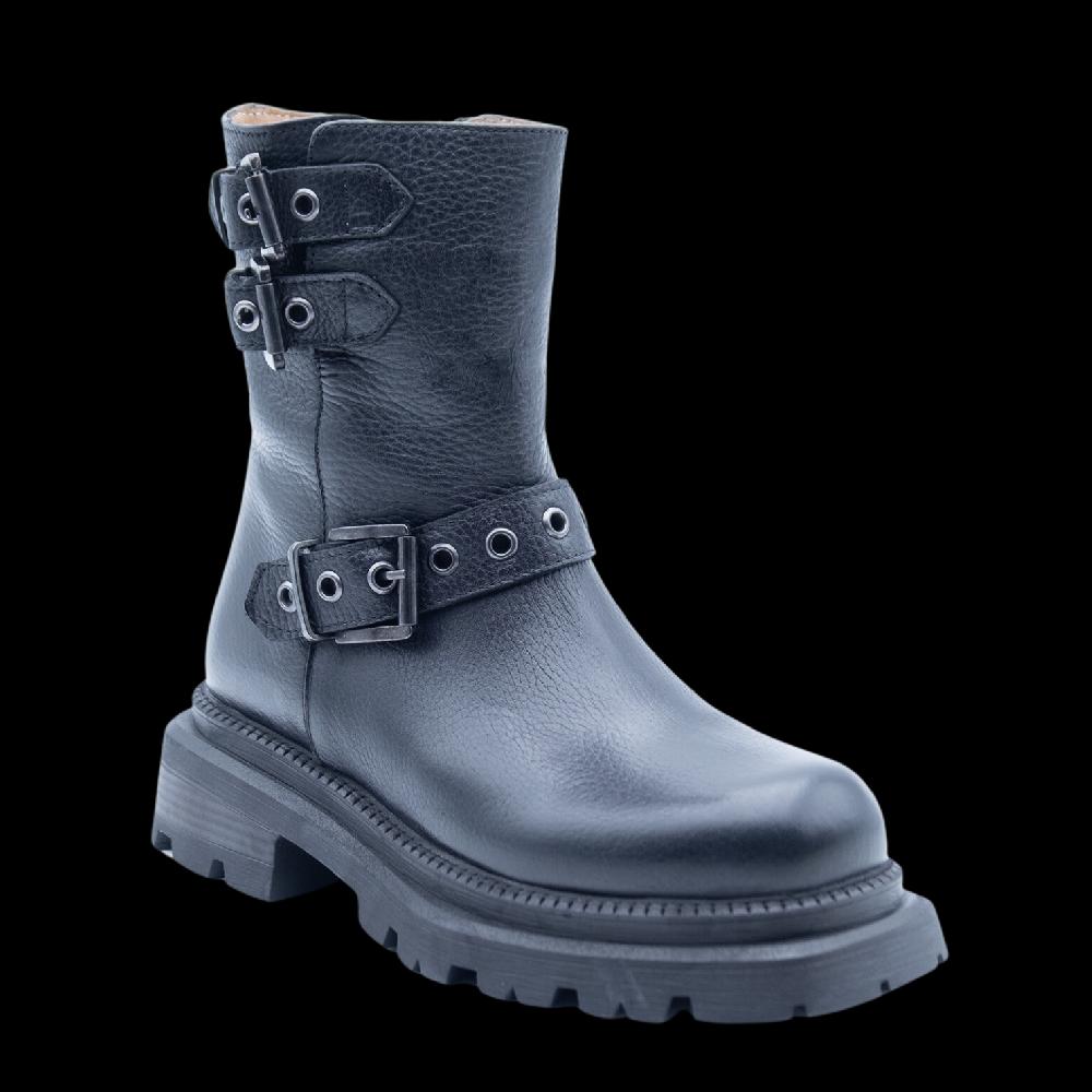 ALBANO Biker neri fondo in gomma Black Friday Prezzi