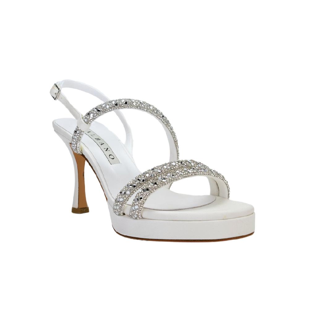 ALBANO Sandali sposa con strass Promozione Limitata