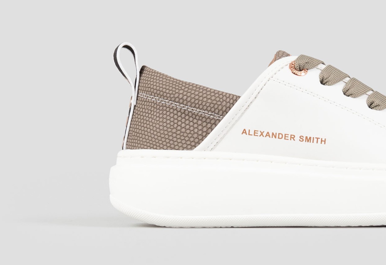 Alexander Smith ECO-WEMBLEY WOMAN WHITE GREEN Vendita Calda