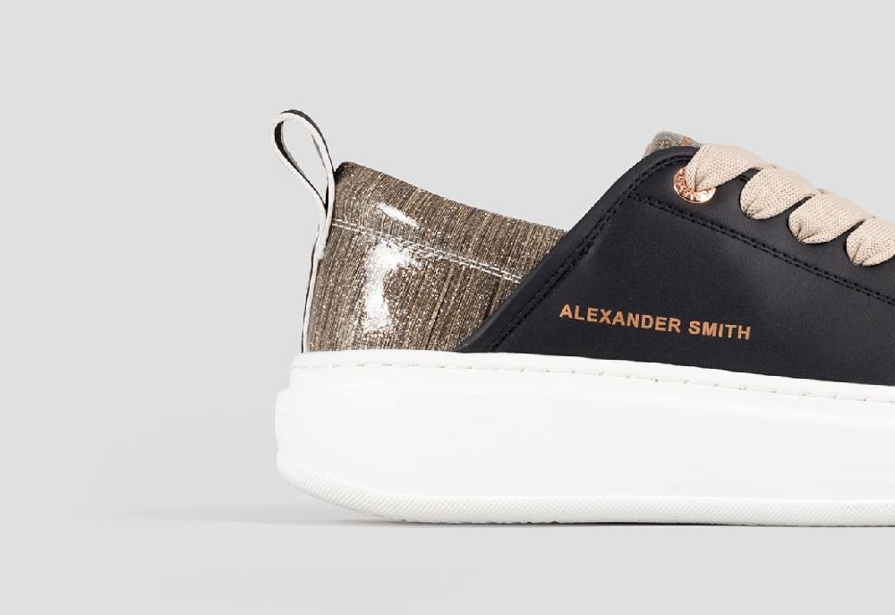 Alexander Smith ECO-WEMBLEY WOMAN BLACK GOLD Prezzo Ridotto
