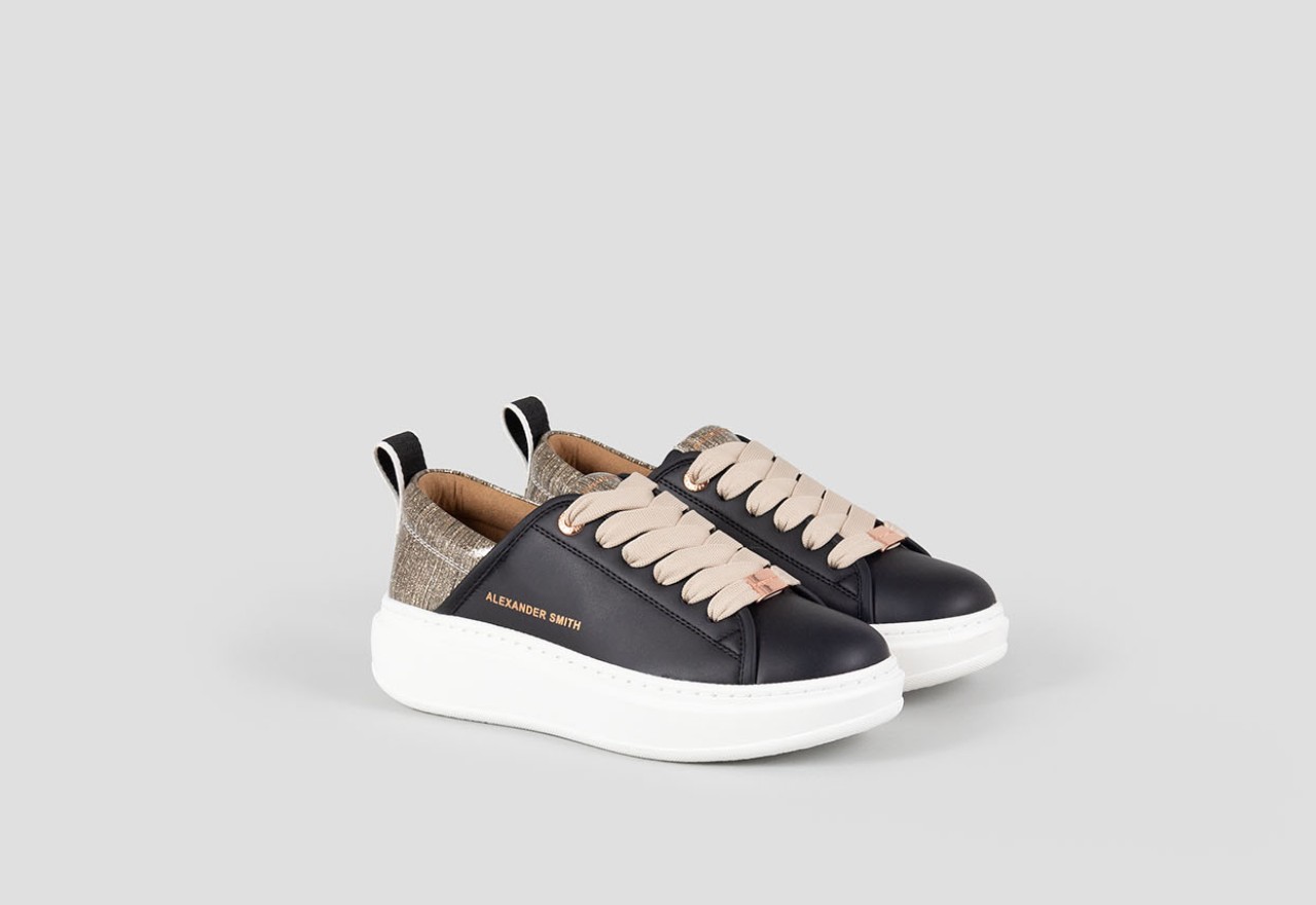 Alexander Smith ECO-WEMBLEY WOMAN BLACK GOLD Prezzo Ridotto