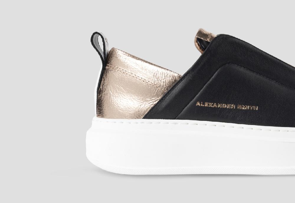 Alexander Smith WEMBLEY SLIP-ON WOMAN BLACK COPPER Economico