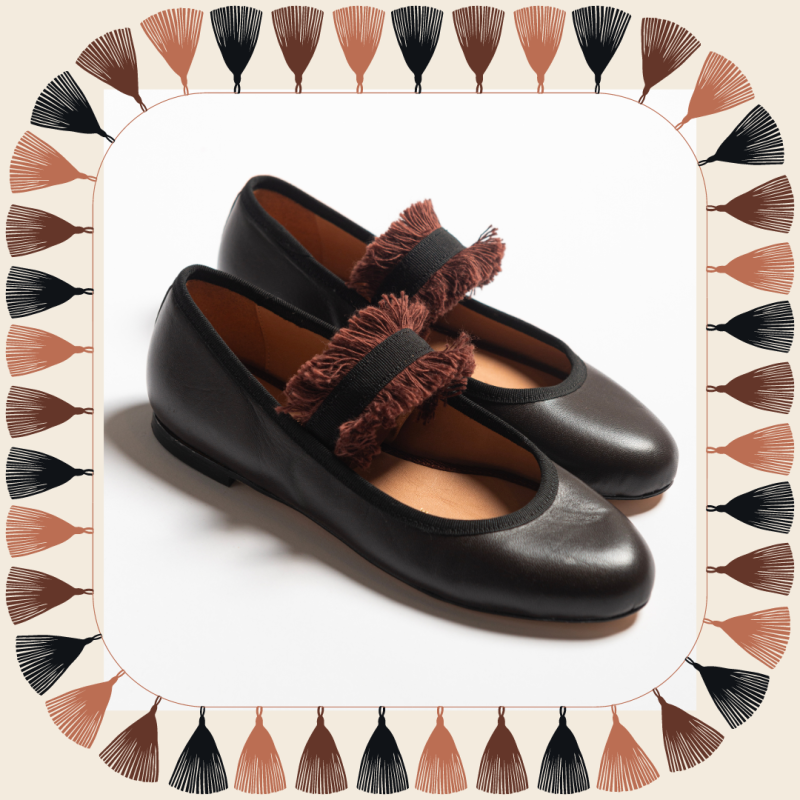 Allagiulia Ballerina Lolita Frangia TABACCO Italia