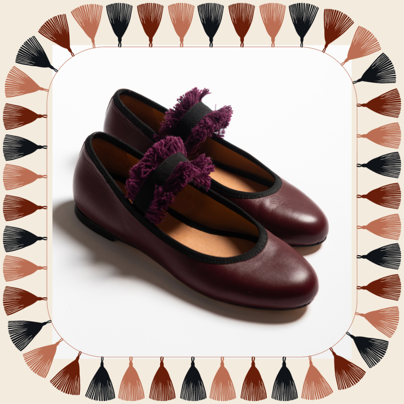 Allagiulia Ballerina Lolita Frangia BORDEAUX 2025
