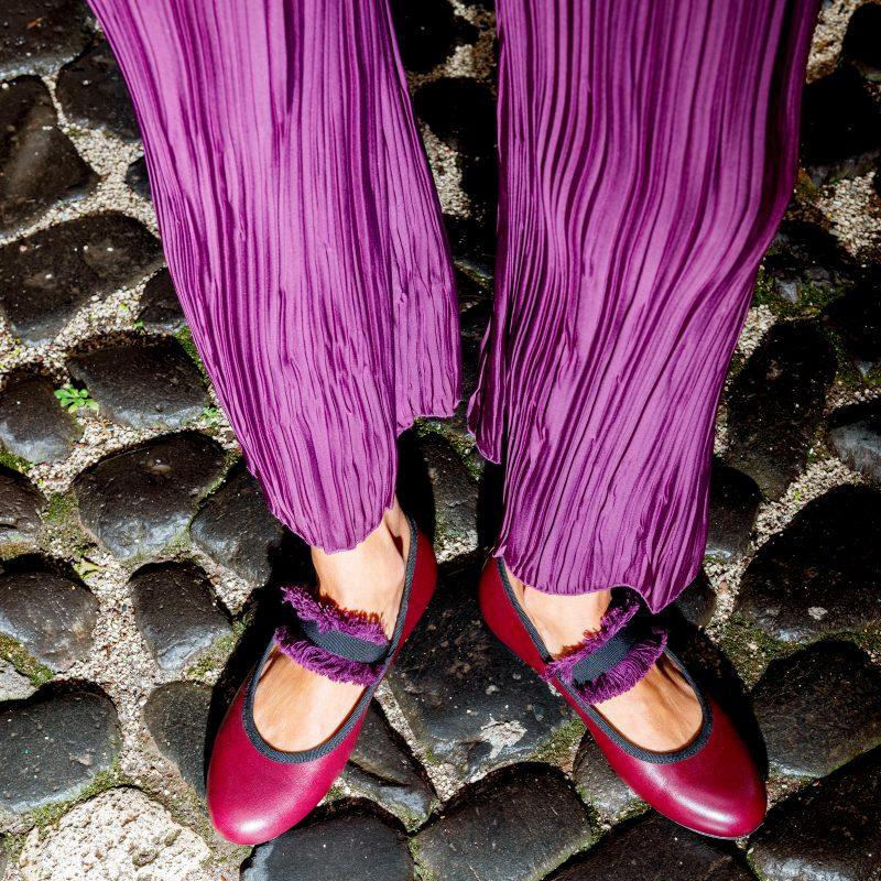 Allagiulia Ballerina Lolita Frangia BORDEAUX 2025