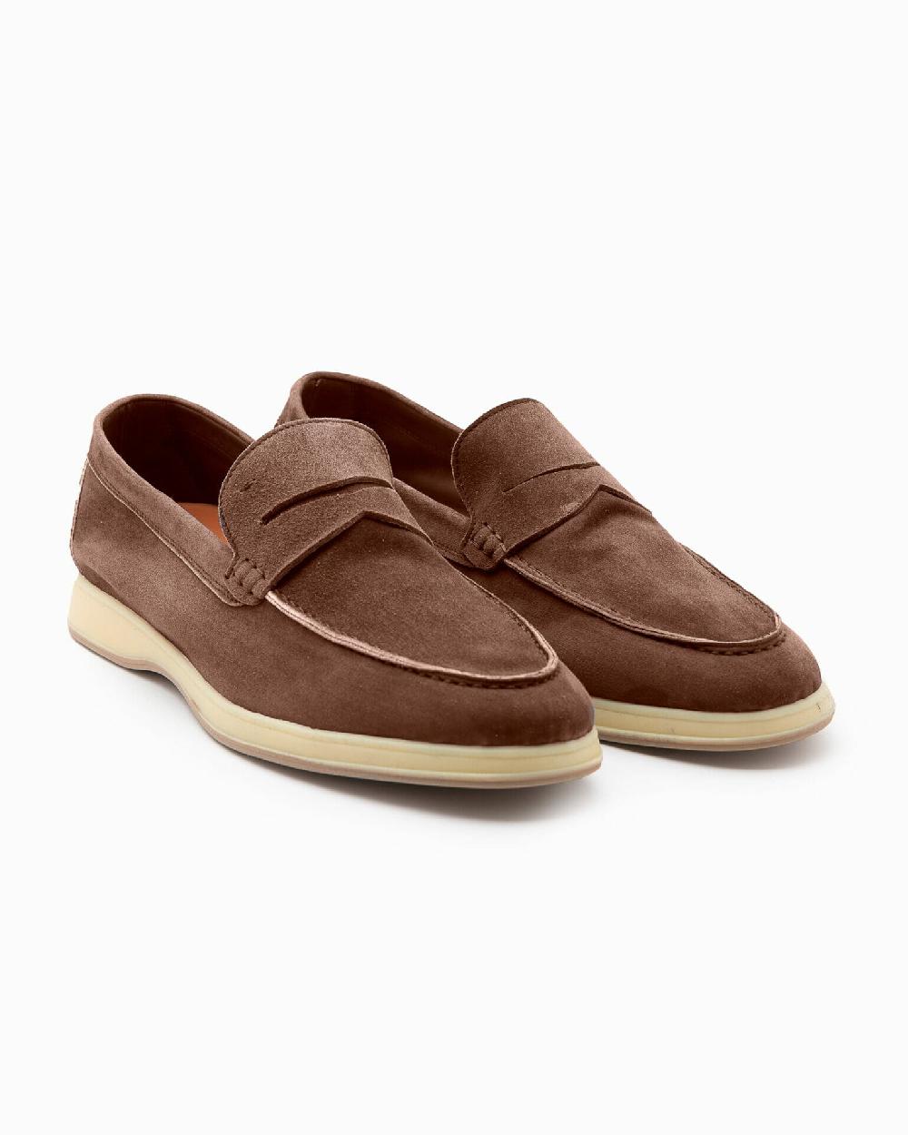 Andrea ventura Mocassino Aquariva 80 in suede caffè Offerta