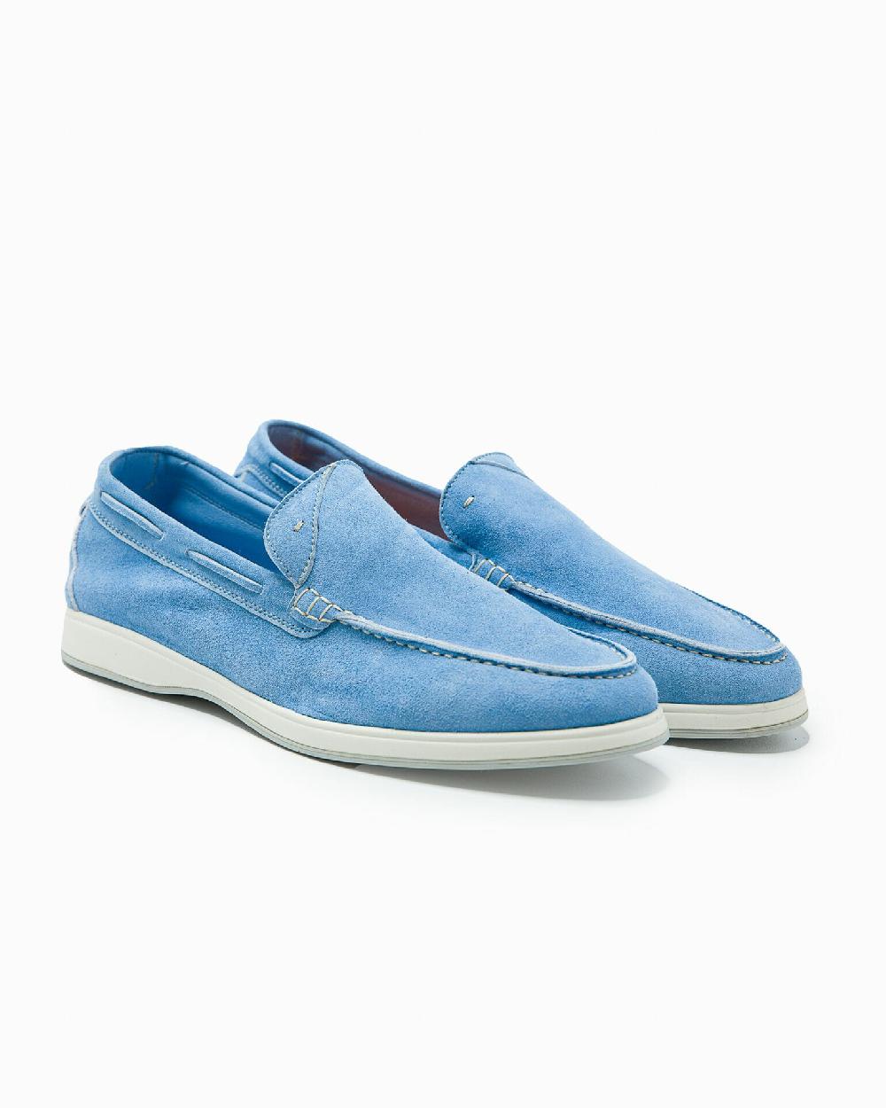 Andrea ventura MOCASSINO AQUARIVA ISEO IN SUEDE AZZURRO Outlet