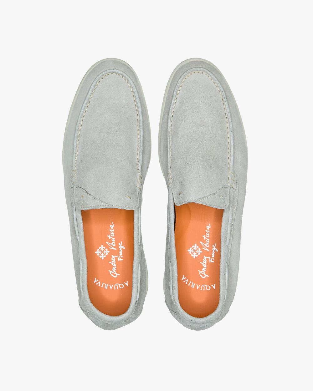 Andrea ventura MOCASSINO AQUARIVA ISEO IN SUEDE ELEFANTE Latest fashion