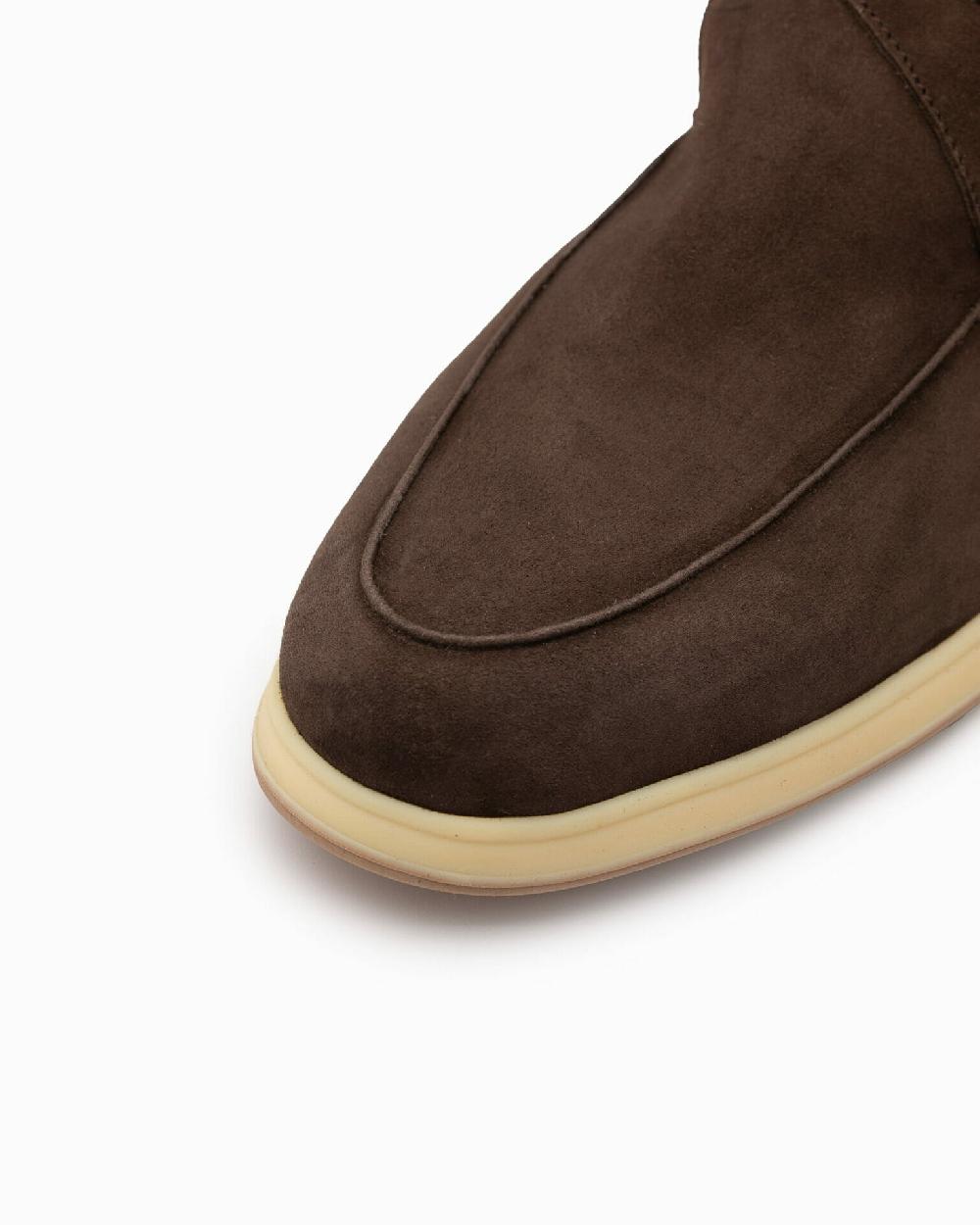 Andrea ventura Mocassino Aquariva beach in suede caffè Offerta temporanea