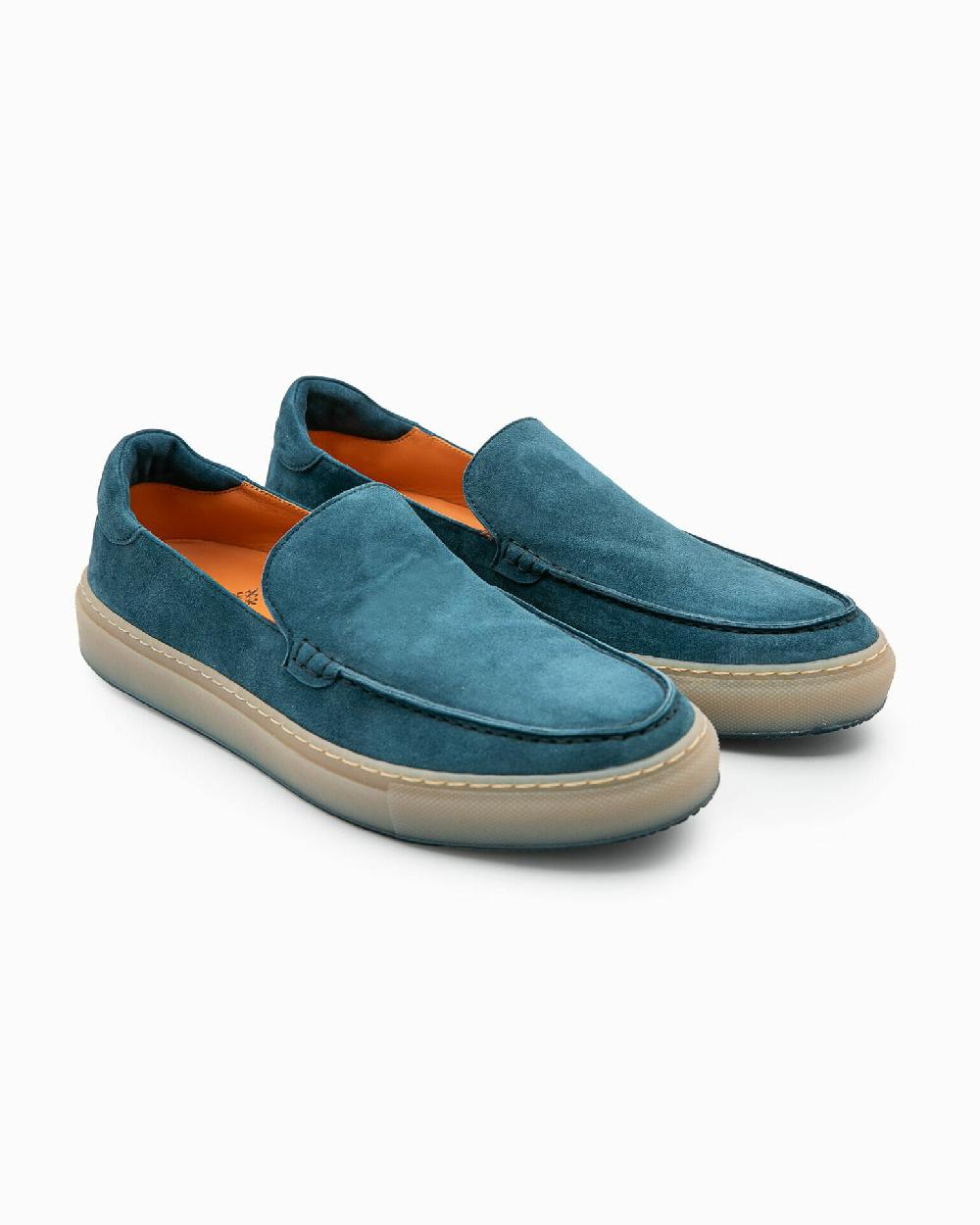 Andrea ventura Casual sneaker PF Ponza in suede bois blue Offerte esclusive