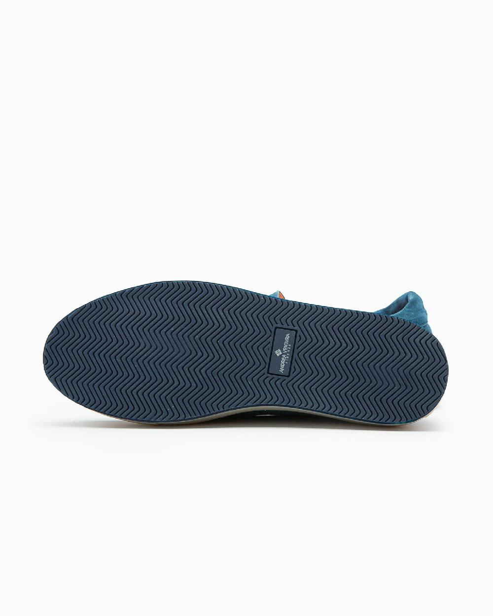 Andrea ventura Casual sneaker PF Ponza in suede bois blue Offerte esclusive