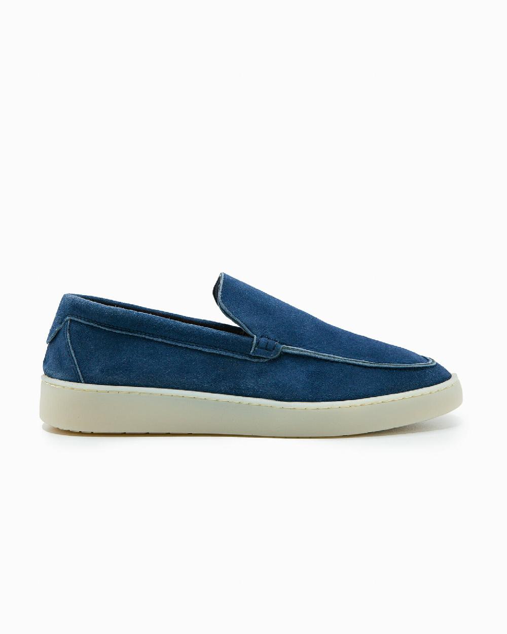 Andrea ventura MOCASSINO ST BARTH LS IN SUEDE BLUE NAVY Moda