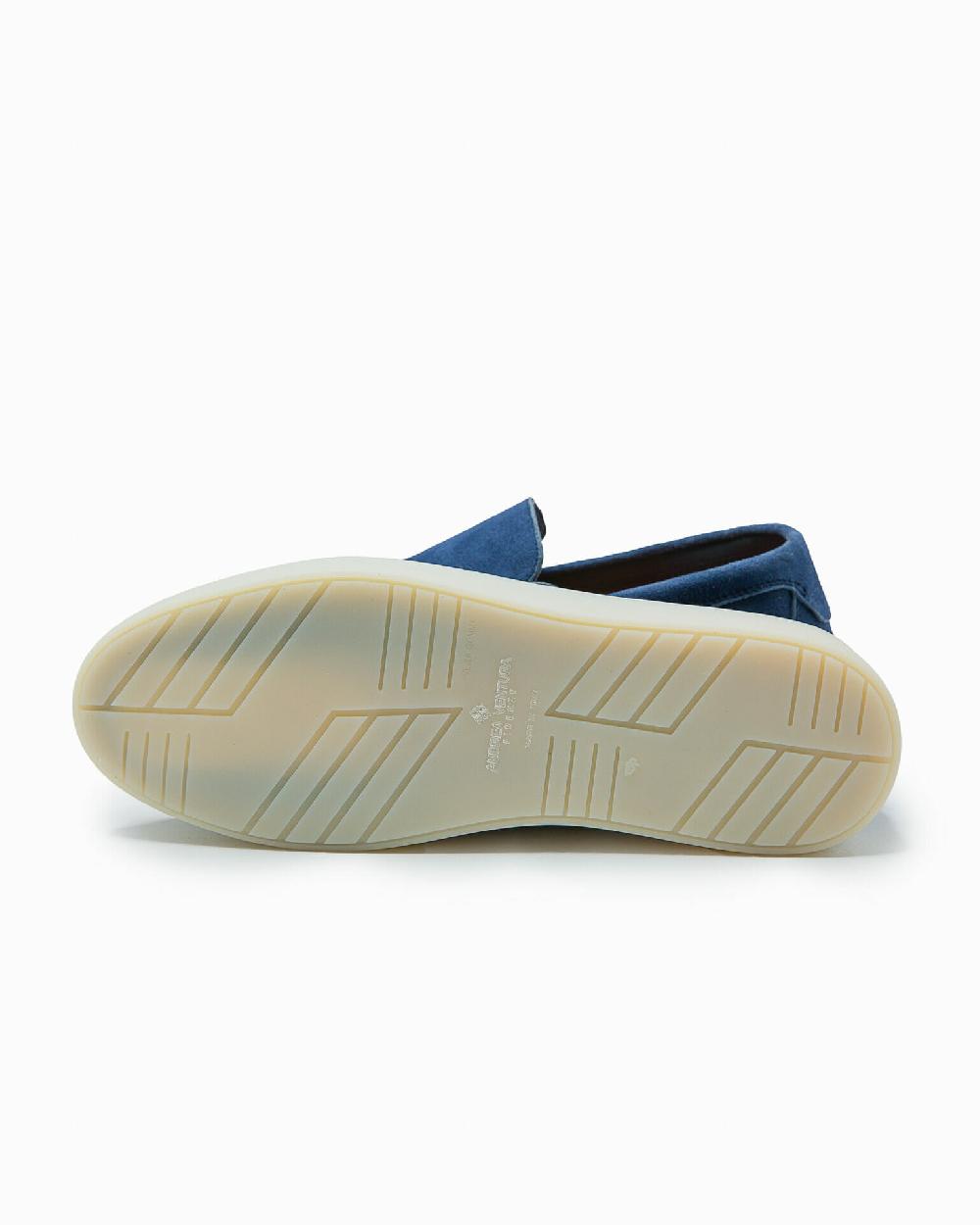 Andrea ventura MOCASSINO ST BARTH LS IN SUEDE BLUE NAVY Moda