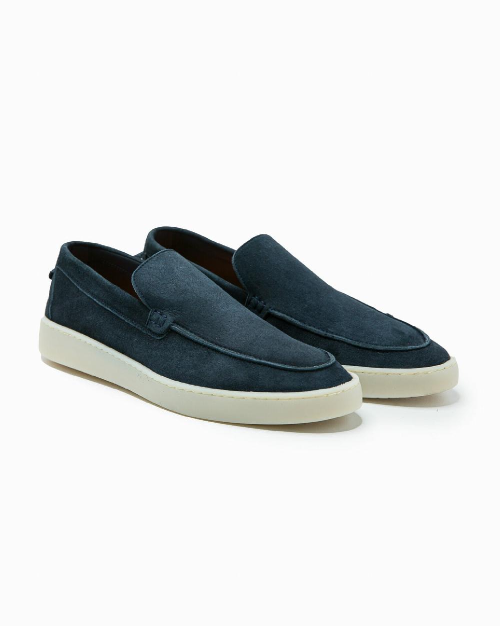 Andrea ventura MOCASSINO ST BARTH LS IN SUEDE ECLIPSE BLUE Liquidazione