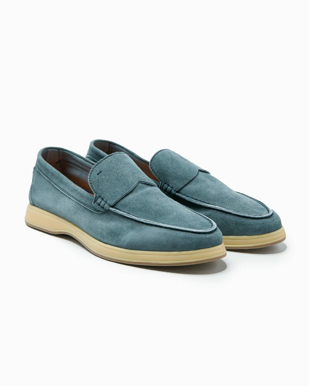 Andrea ventura MOCASSINO DONNA AQUARIVA-D 90 IN SUEDE BOY GREY BLUE Ultimi tre giorni