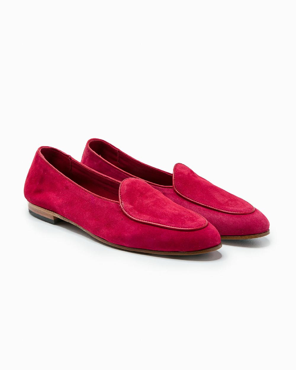 Andrea ventura MOCASSINO DONNA BELGIAN-D LS IN SUEDE ROSSO RUBINO Ultimi due giorni