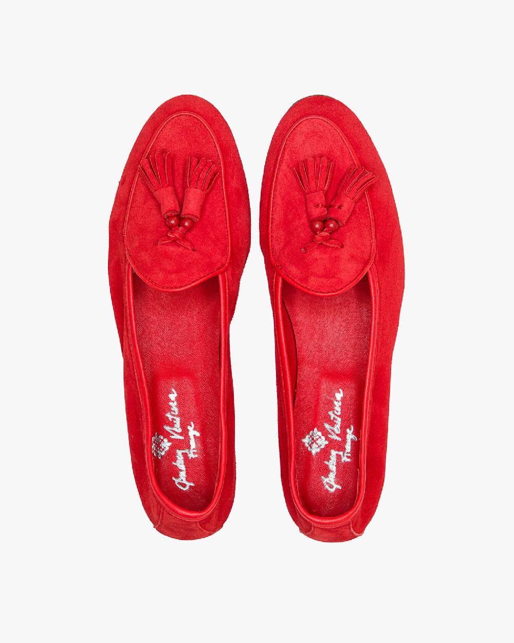 Andrea ventura MOCASSINO DONNA BELGIAN-D NP-CR IN SUEDE ROSSO KUBRICK Ultimo giorno