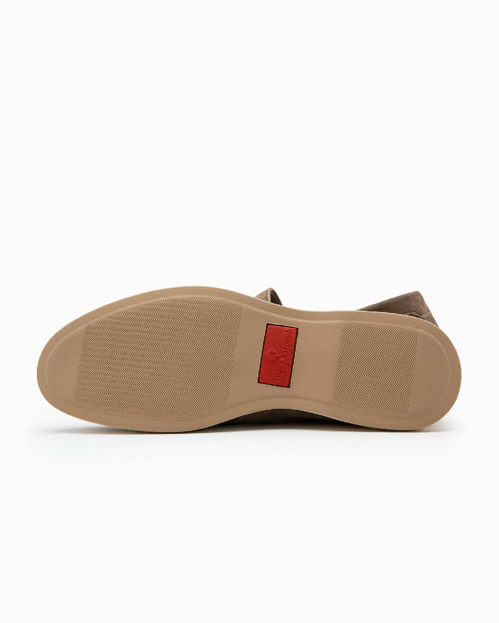Andrea ventura Mocassino senza lacci con charms color argento Aq-D BEACH-CHARMS1 in suede color park avenue Only for today